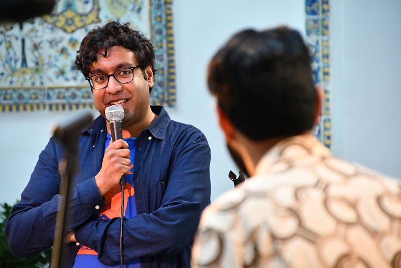 Hari Kondabolu speaking at Shangri La.
