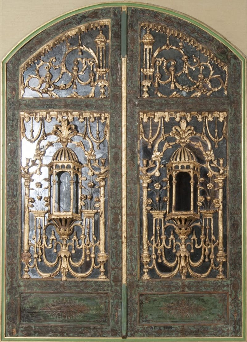 Cupboard door (64.9.2) in the Syrian Room. Syria, Damascus, ca. 1840-60. Doris Duke Foundation for Islamic Art, Honolulu, Hawai‘i. (Photo: David Franzen, 2009.)