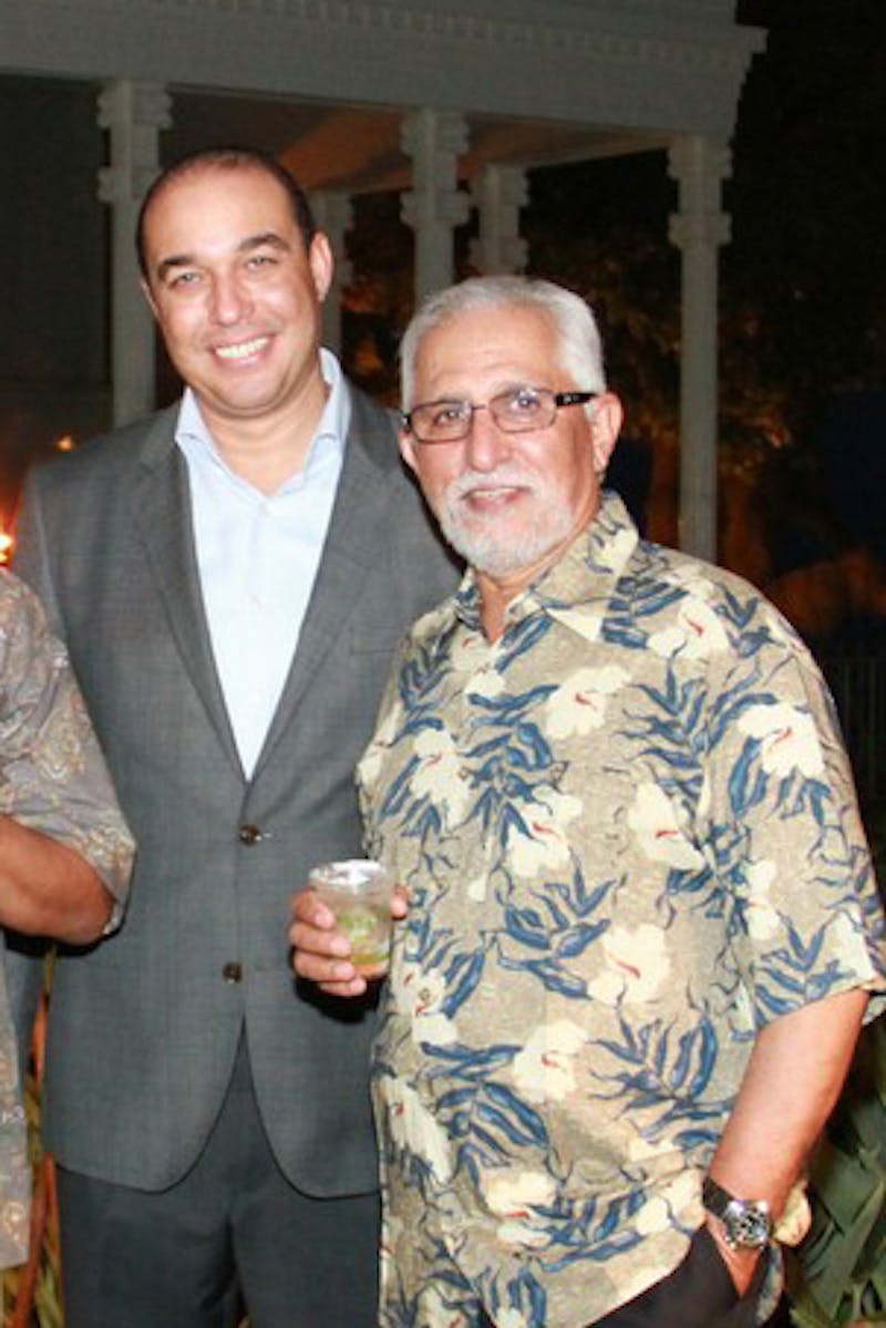 Minister of Youth and Sport Mohamed Ouzzine and President of the Rabat-Sale-Zemmour-Zaer Region Abdelkebir Berkia. (Photo: John Chisholm, 2012.)