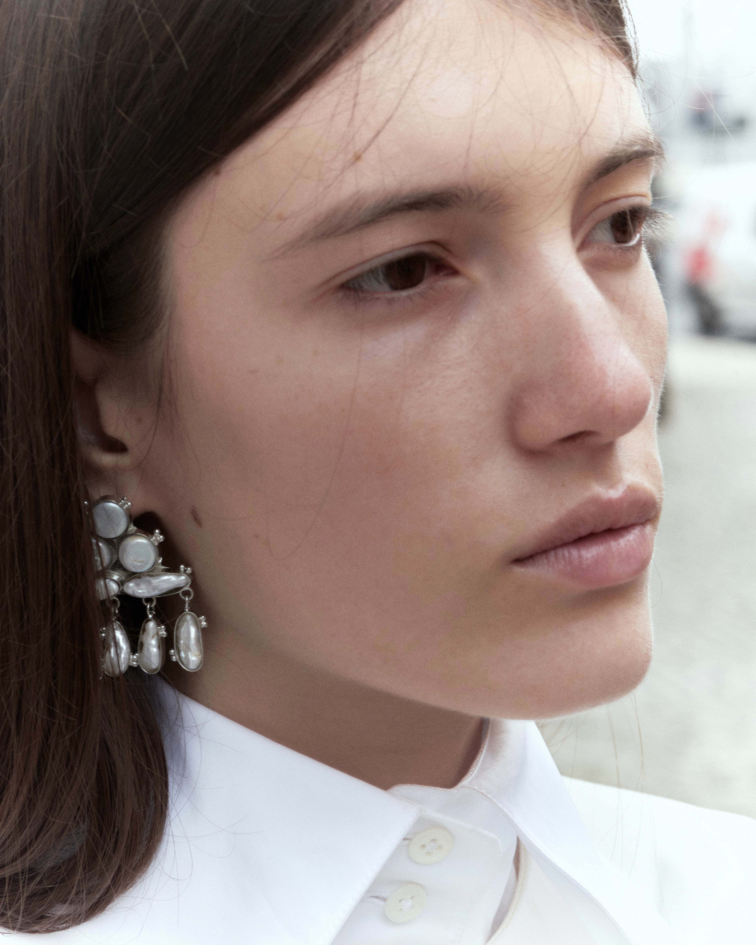 OPHELIA EARRINGS, PEARL