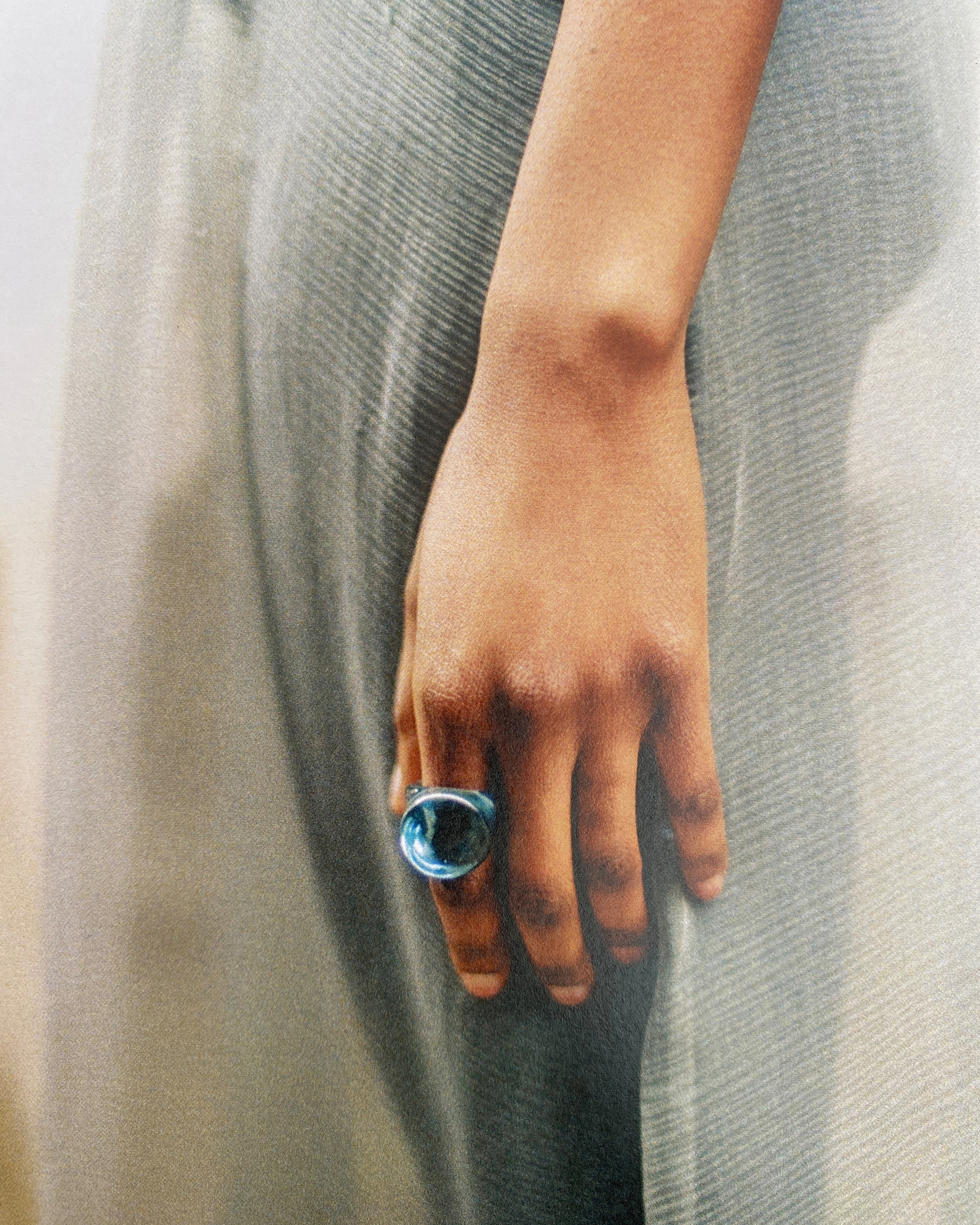 LALIQUE RING, TRANSLUCENT GREEN