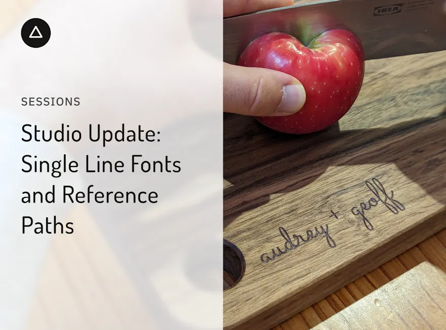 Studio Update - Single Line Fonts and Reference Paths | Shaper Sessions