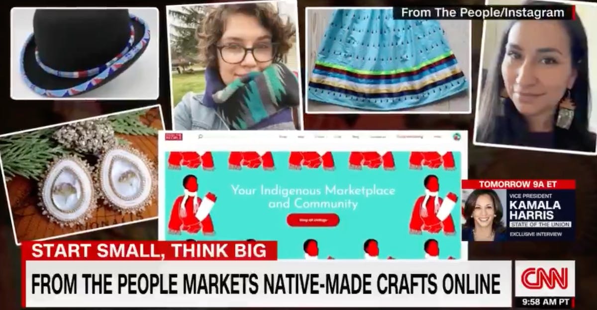From The People marketplace for Indigenous crafts featured on CNN.