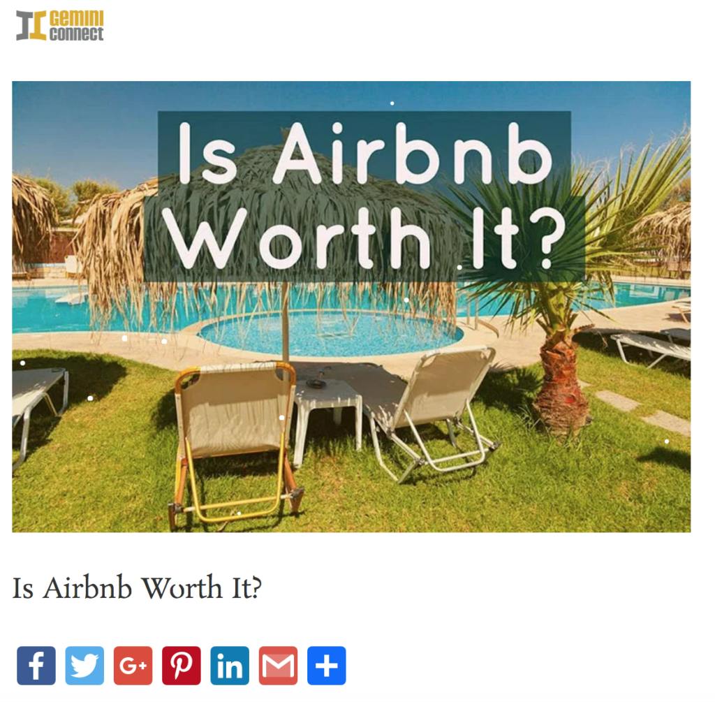 Influencer Marketing for Online Marketplaces - Gemini Connect's review of Airbnb