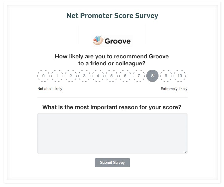 Marketplace metrics: Net Promoter Score survey