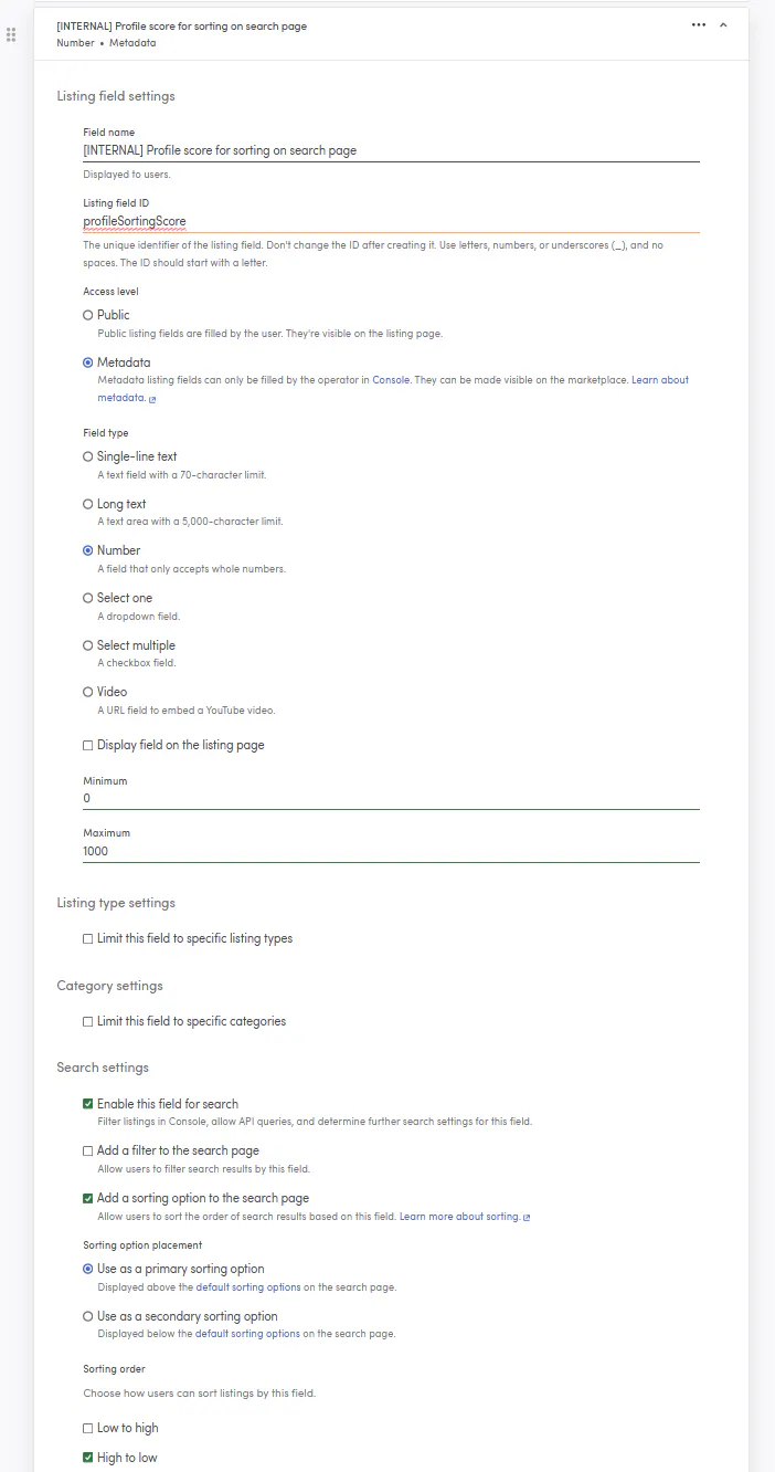 A screenshot of the Sharetribe Console