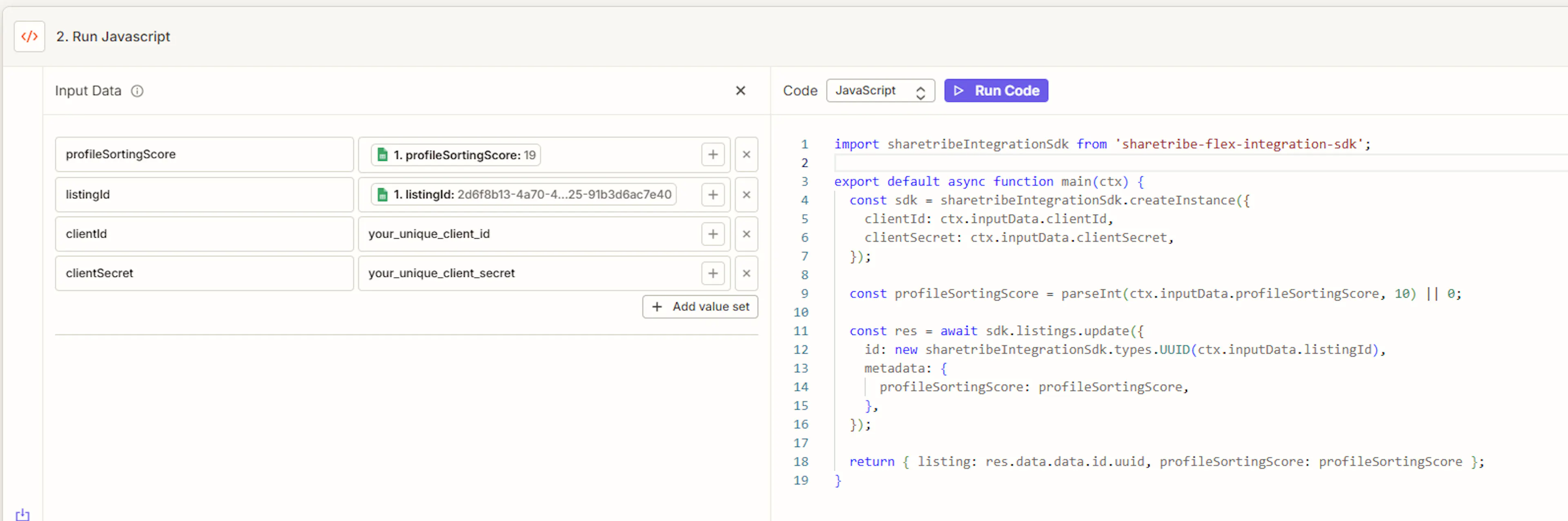 Screenshot of Zapier after following the steps in this tutorial