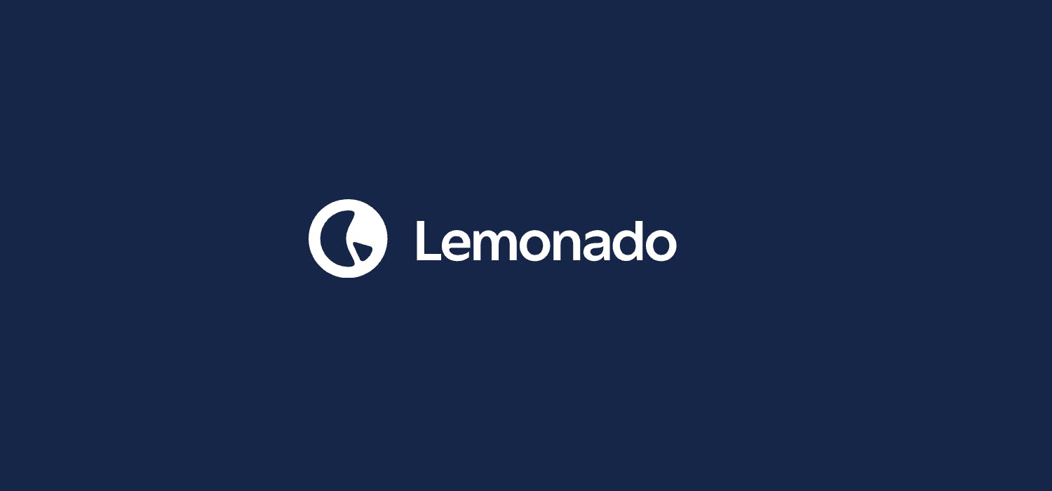 An image with the Lemonado logo, with the text written Lemonado to the right of it. The image has a dark blue background.