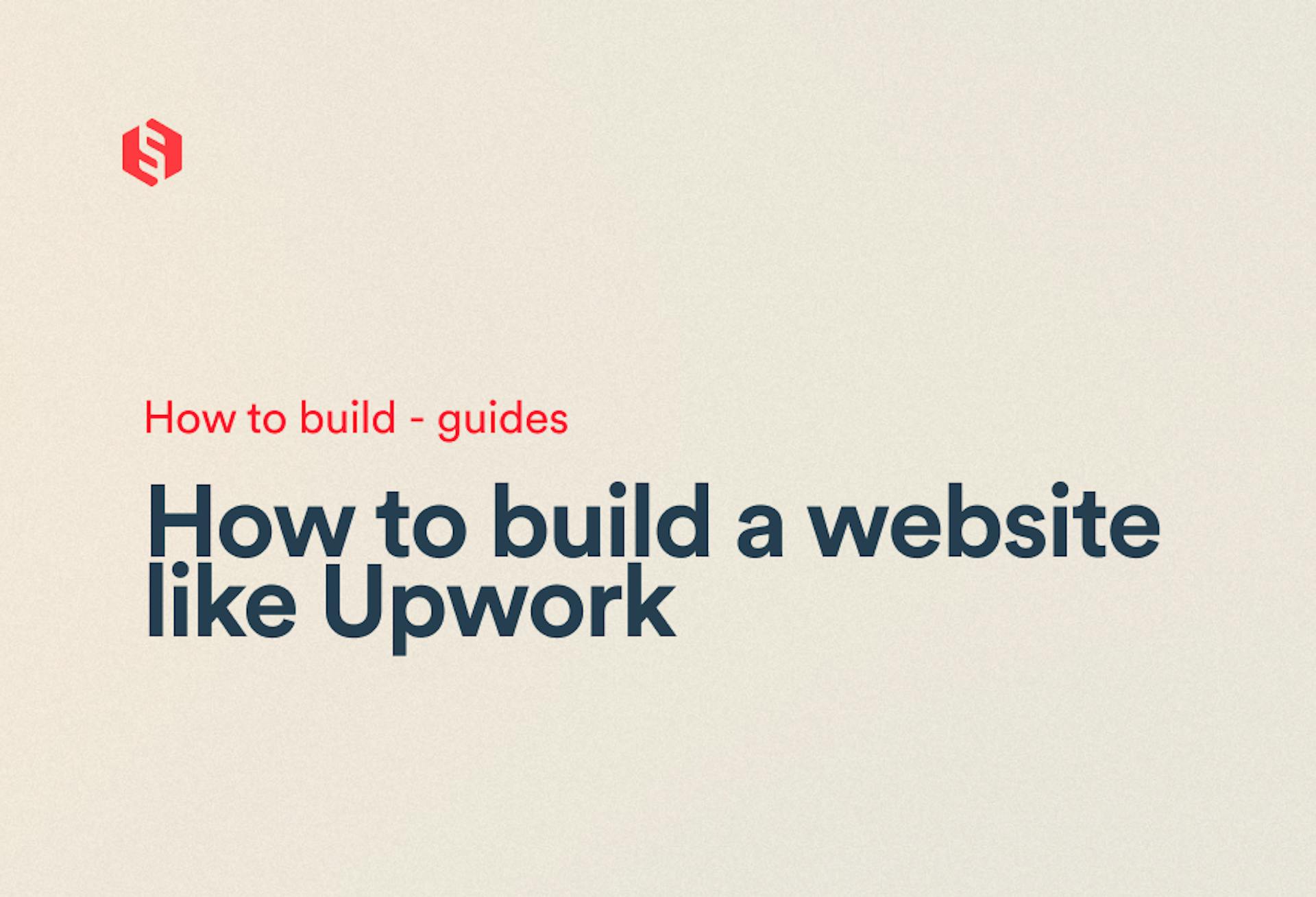 How to build a website like Upwork