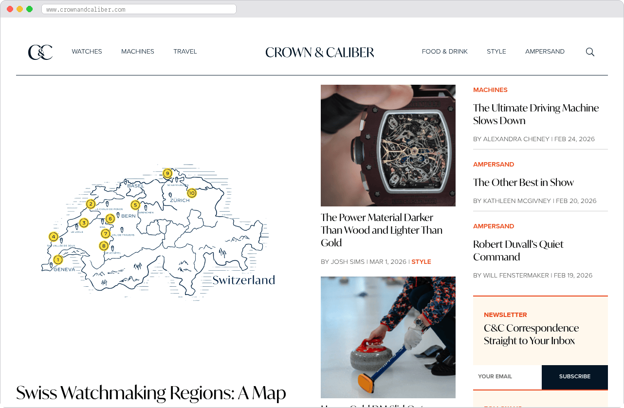 Crown & Caliber marketplace homepage screenshot