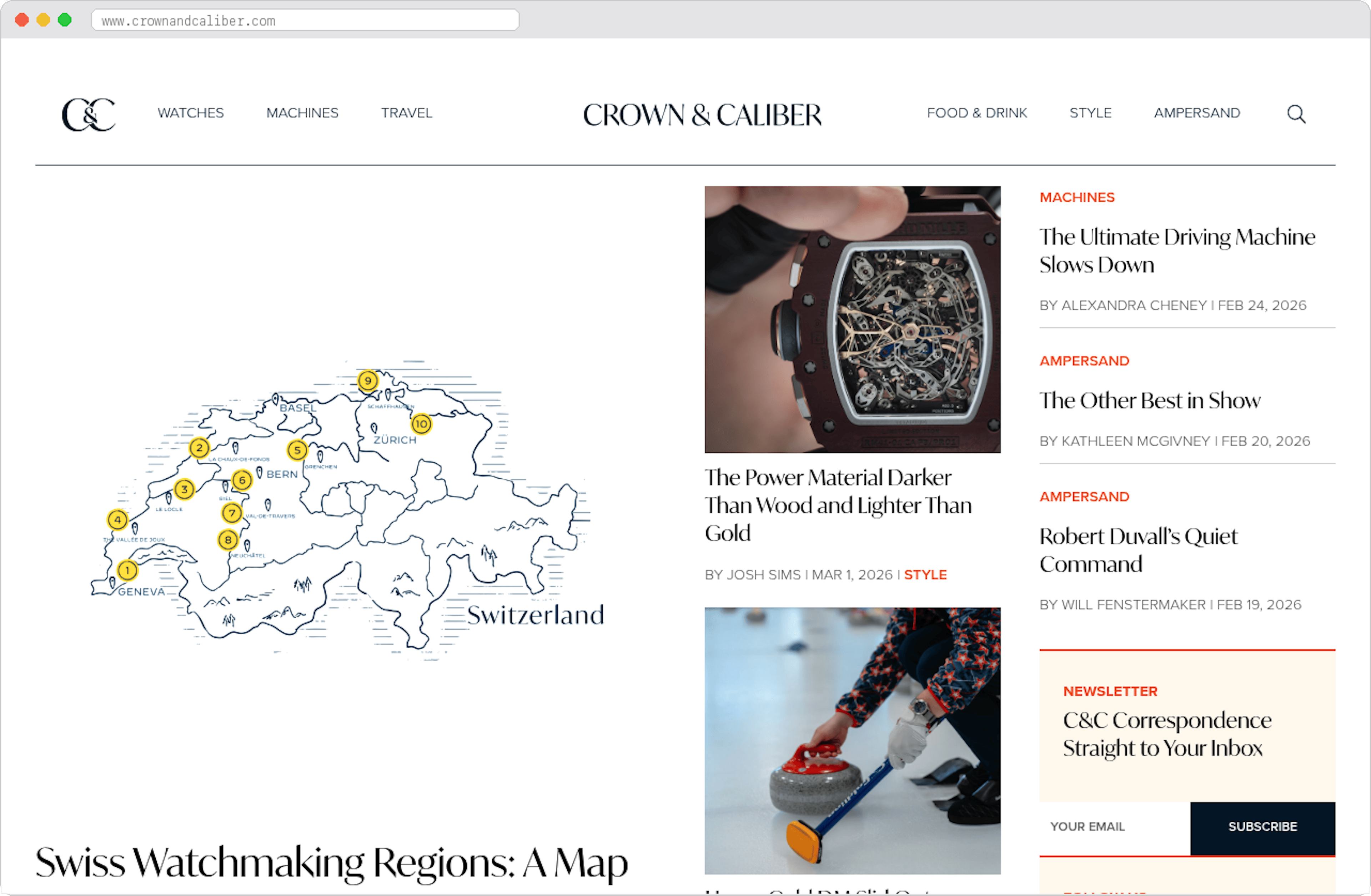 Crown & Caliber marketplace homepage screenshot