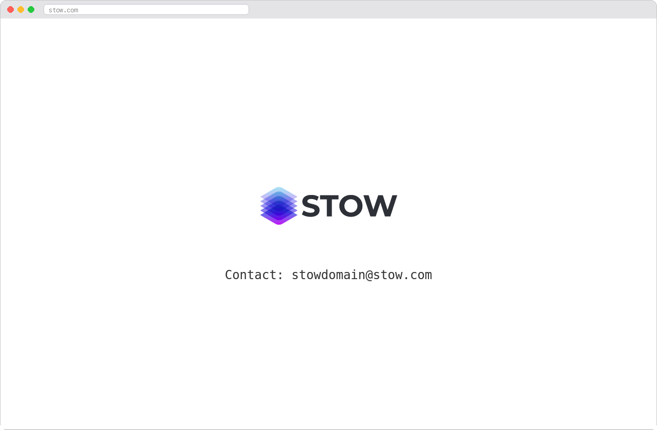 Stow marketplace homepage screenshot