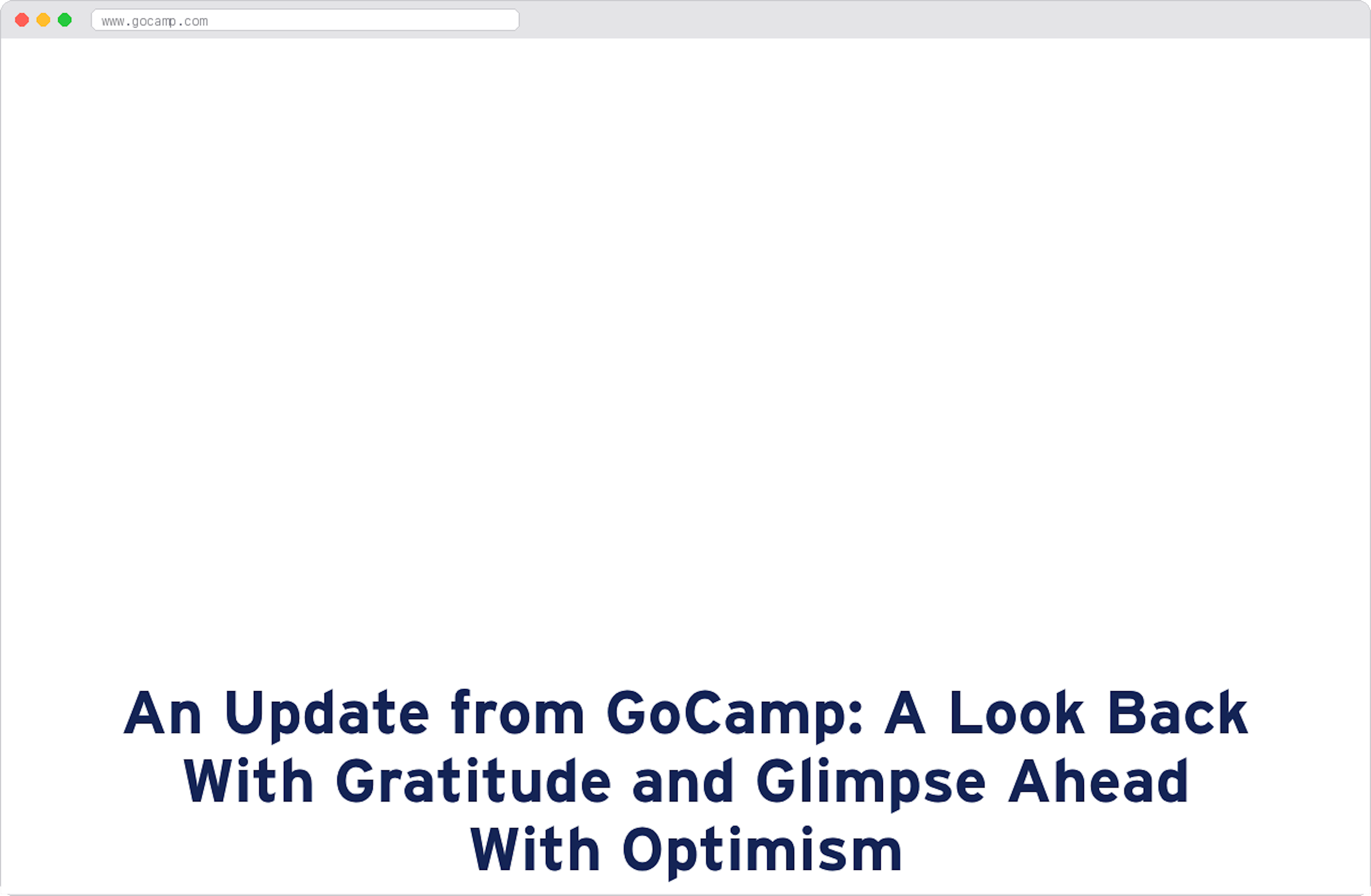 GoCamp marketplace homepage screenshot