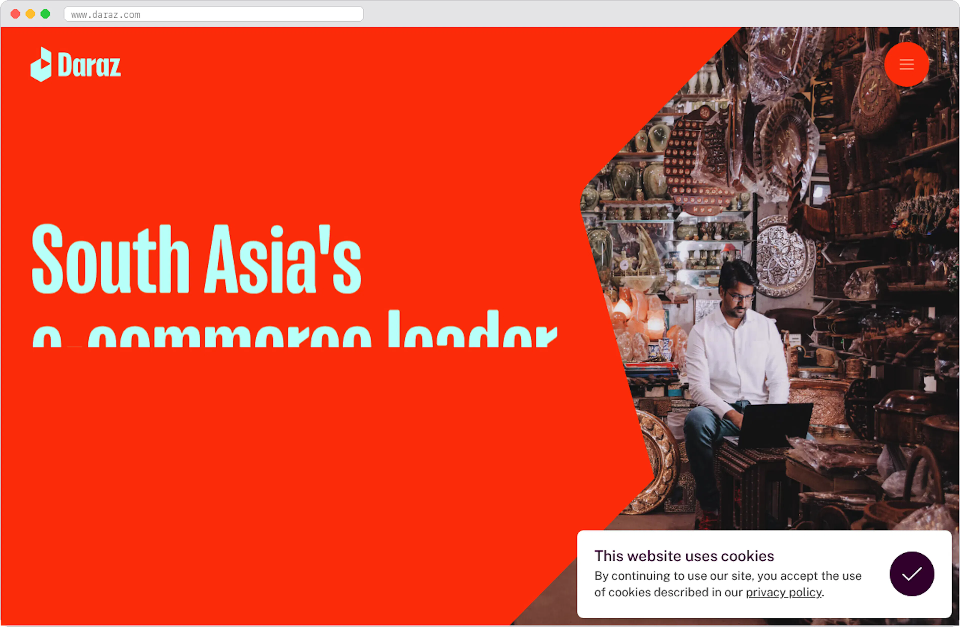 Daraz marketplace homepage screenshot