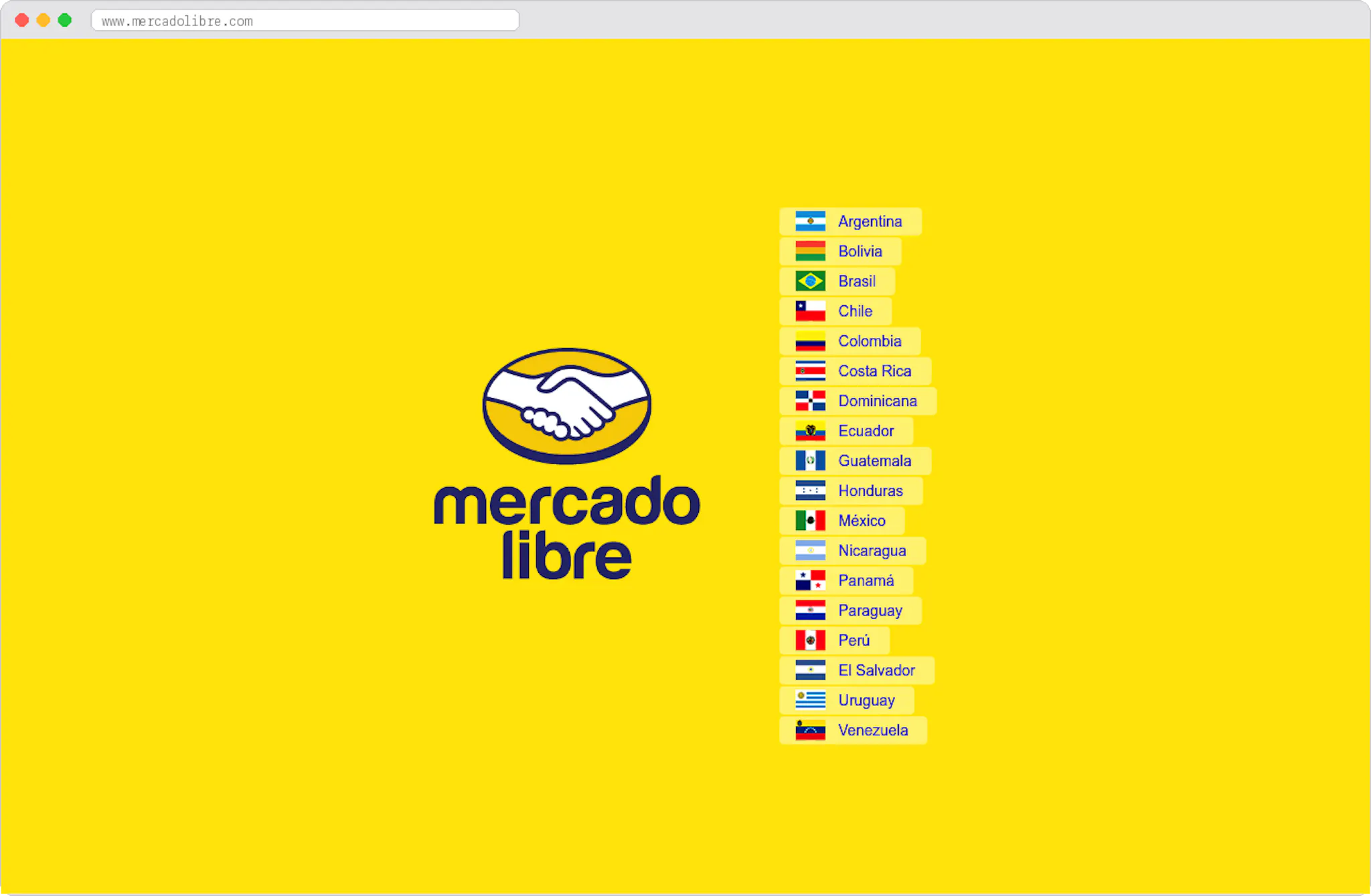 MercadoLibre marketplace homepage screenshot