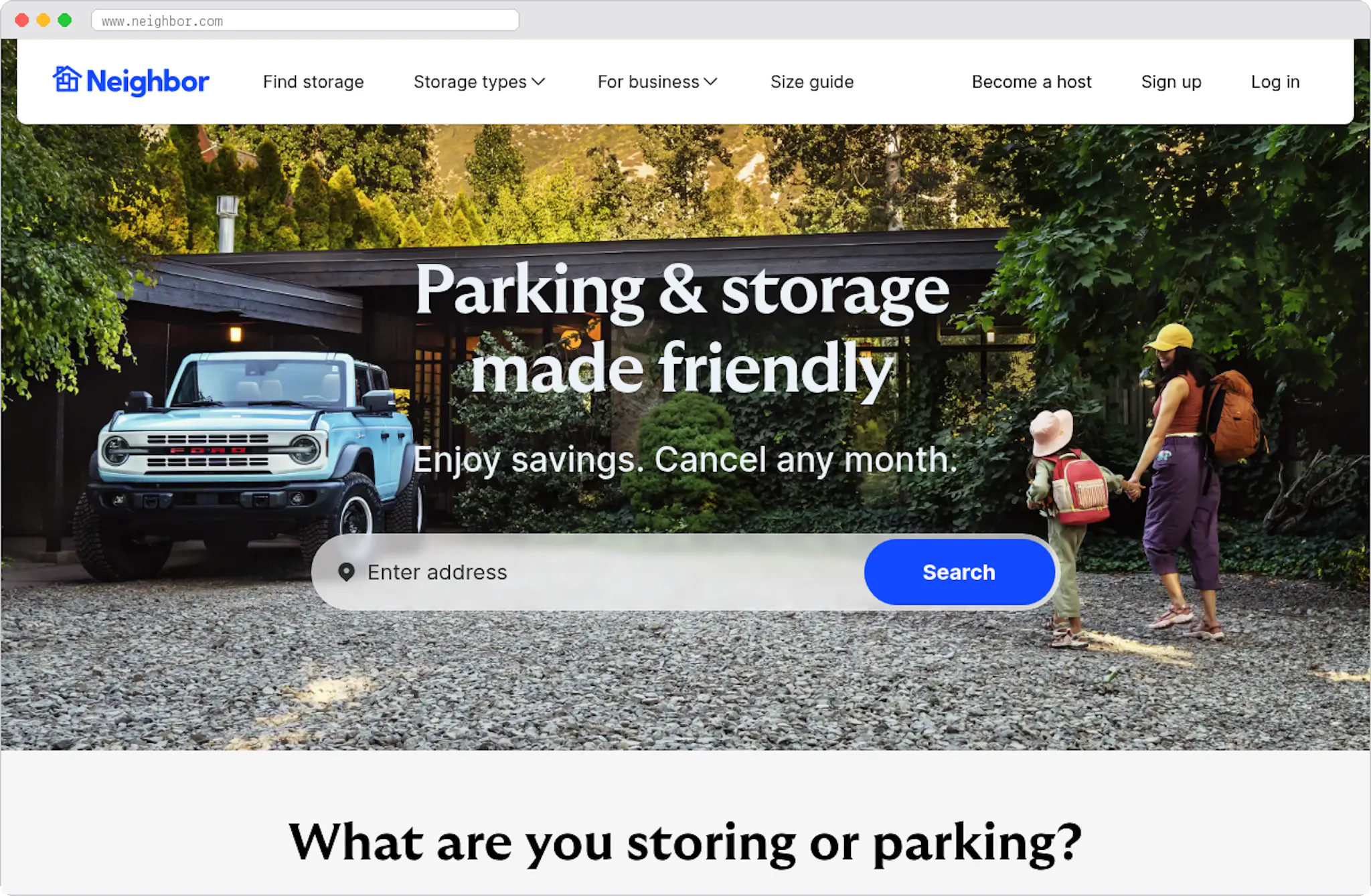 Neighbor marketplace homepage screenshot