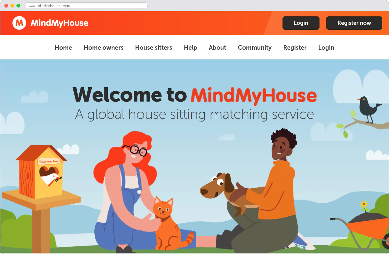 MindMyHouse marketplace homepage screenshot