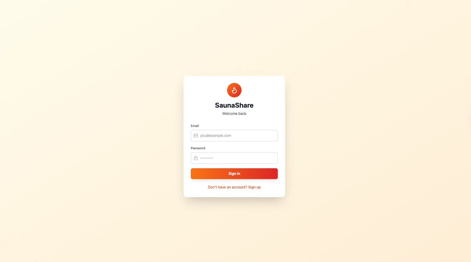 Screenshot of the first prototype made by Bolt.new based on the prompt.