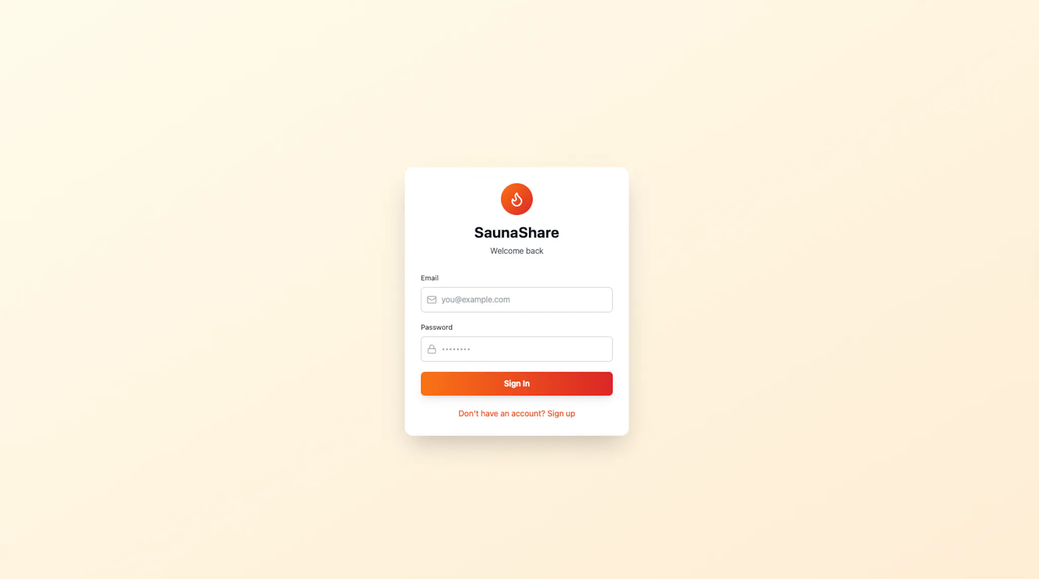 Screenshot of the first prototype made by Bolt.new based on the prompt.