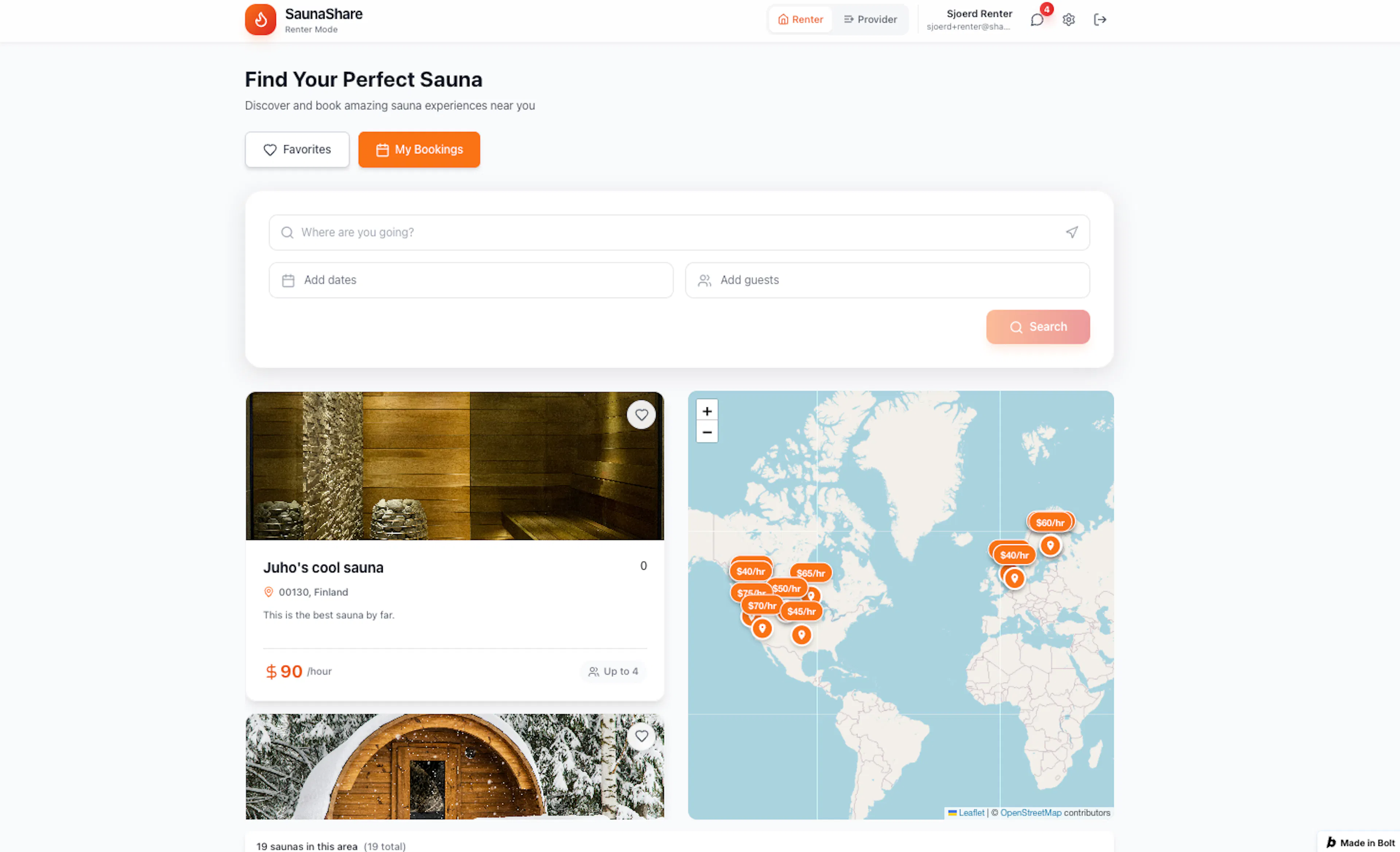 A later version of the search results page (version 128)