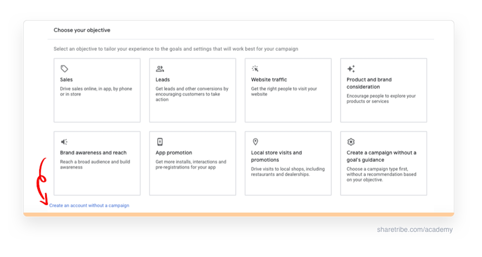 Screenshot of Google Keyword Planner onboarding.