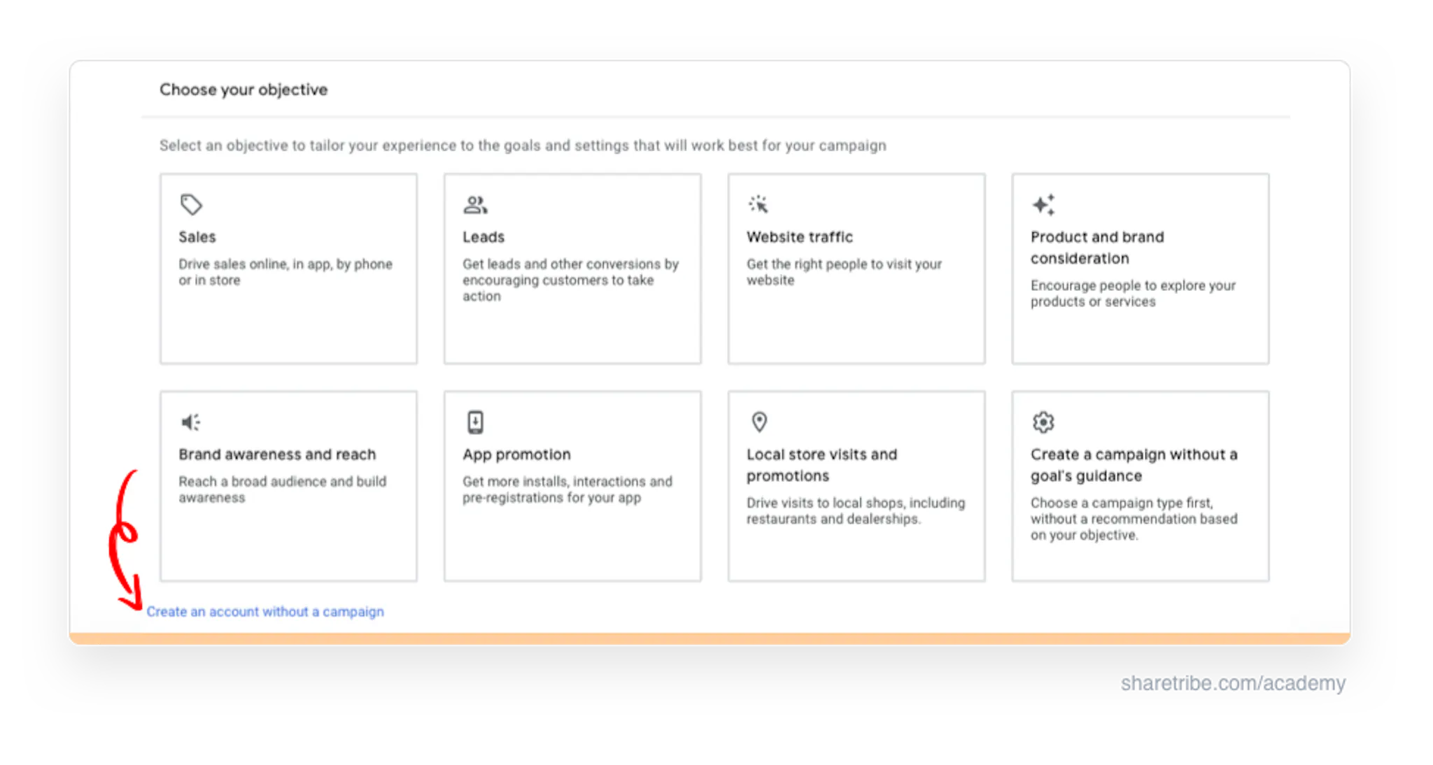 Screenshot of Google Keyword Planner onboarding.