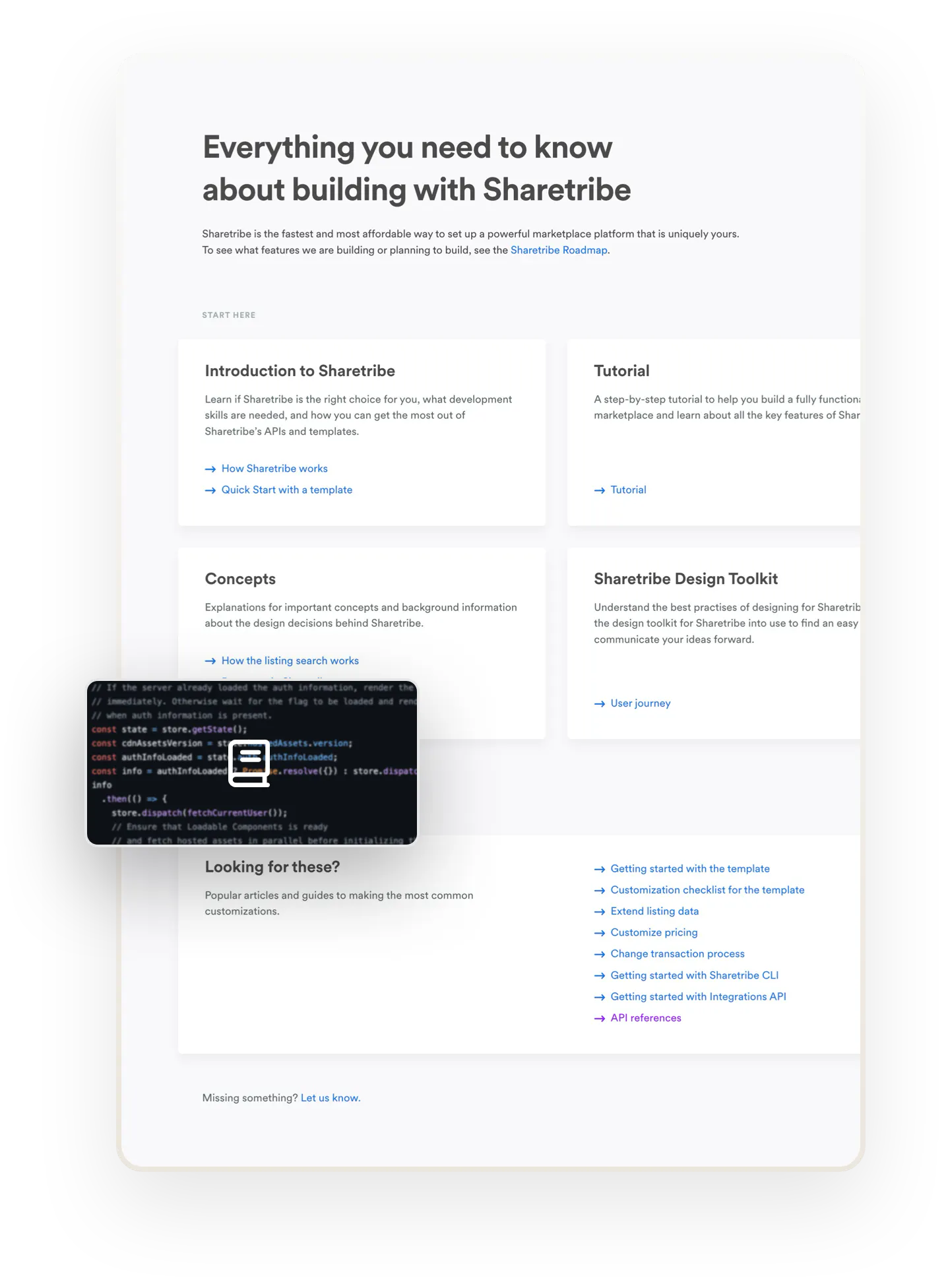 The home page of Flex developer documentation.