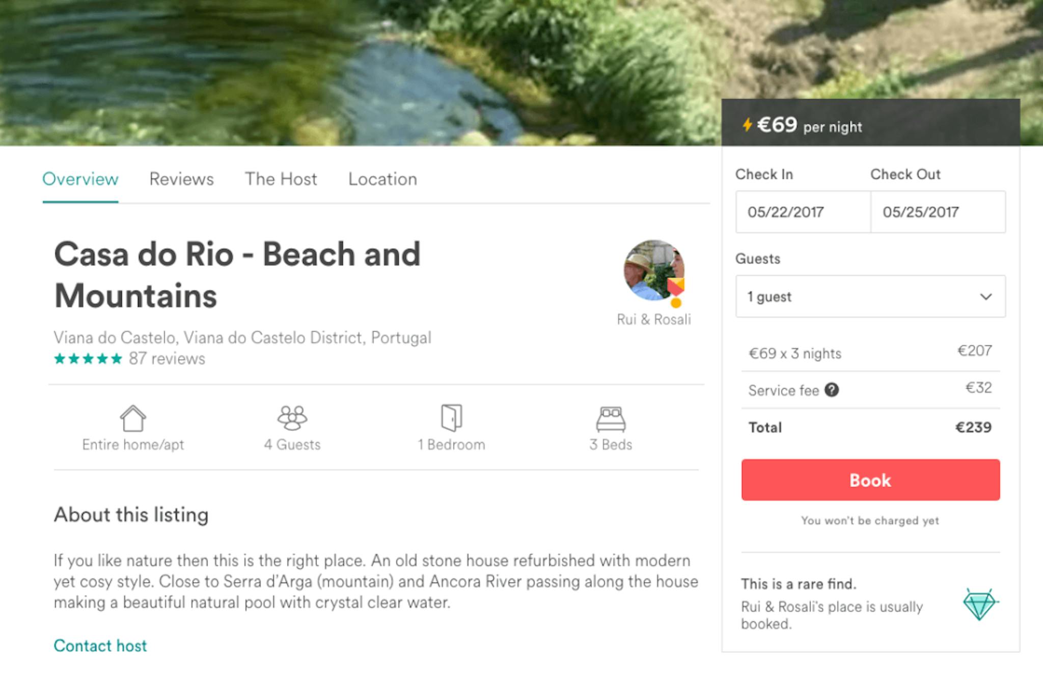 Location and availability are critical components in Airbnb's flow