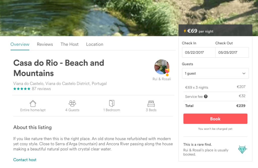 Location and availability are critical components in Airbnb's flow