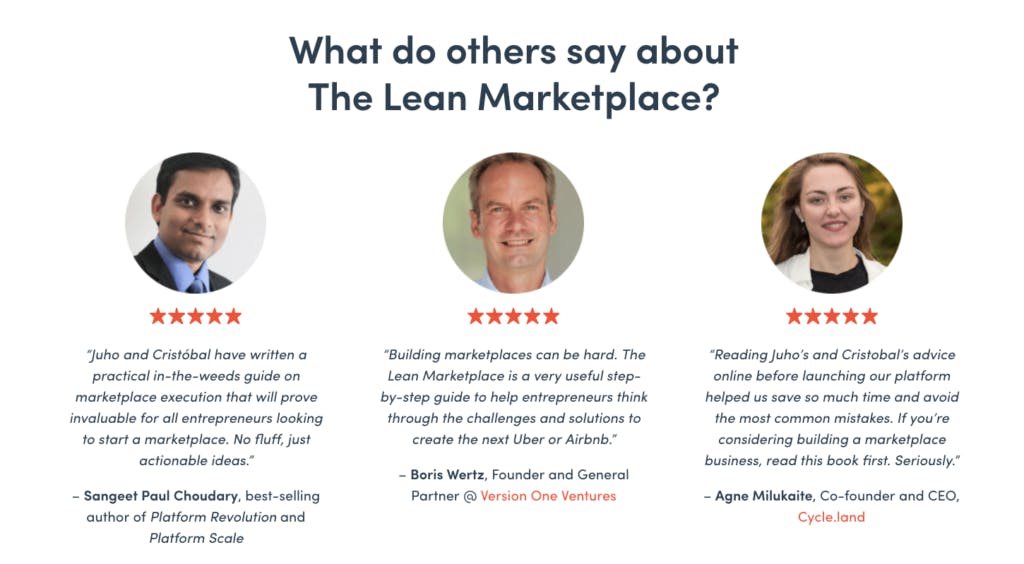 Acclaim for The Lean Marketplace