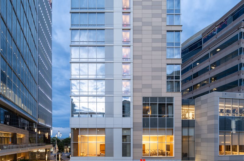 marriott hotel shildan terracotta rainscreen