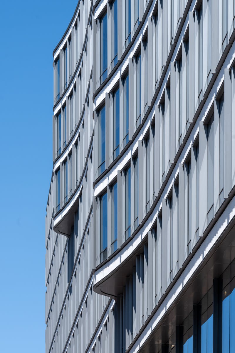 Shildan Group Terracotta, 2100 Pennsylvania Ave, White Glazed Terracotta Rainscreen