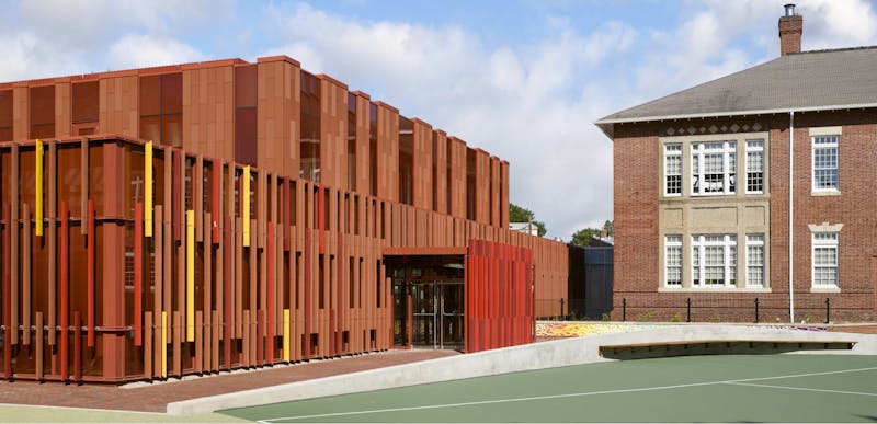 Shildan Terracotta, Hyde-Addison Elementary Campus, Rainscreen, Custom