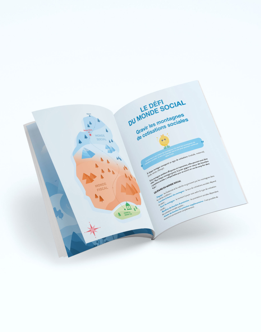 Guide freelancing vs salariat, photo de l'intérieur du guide publié par Shine