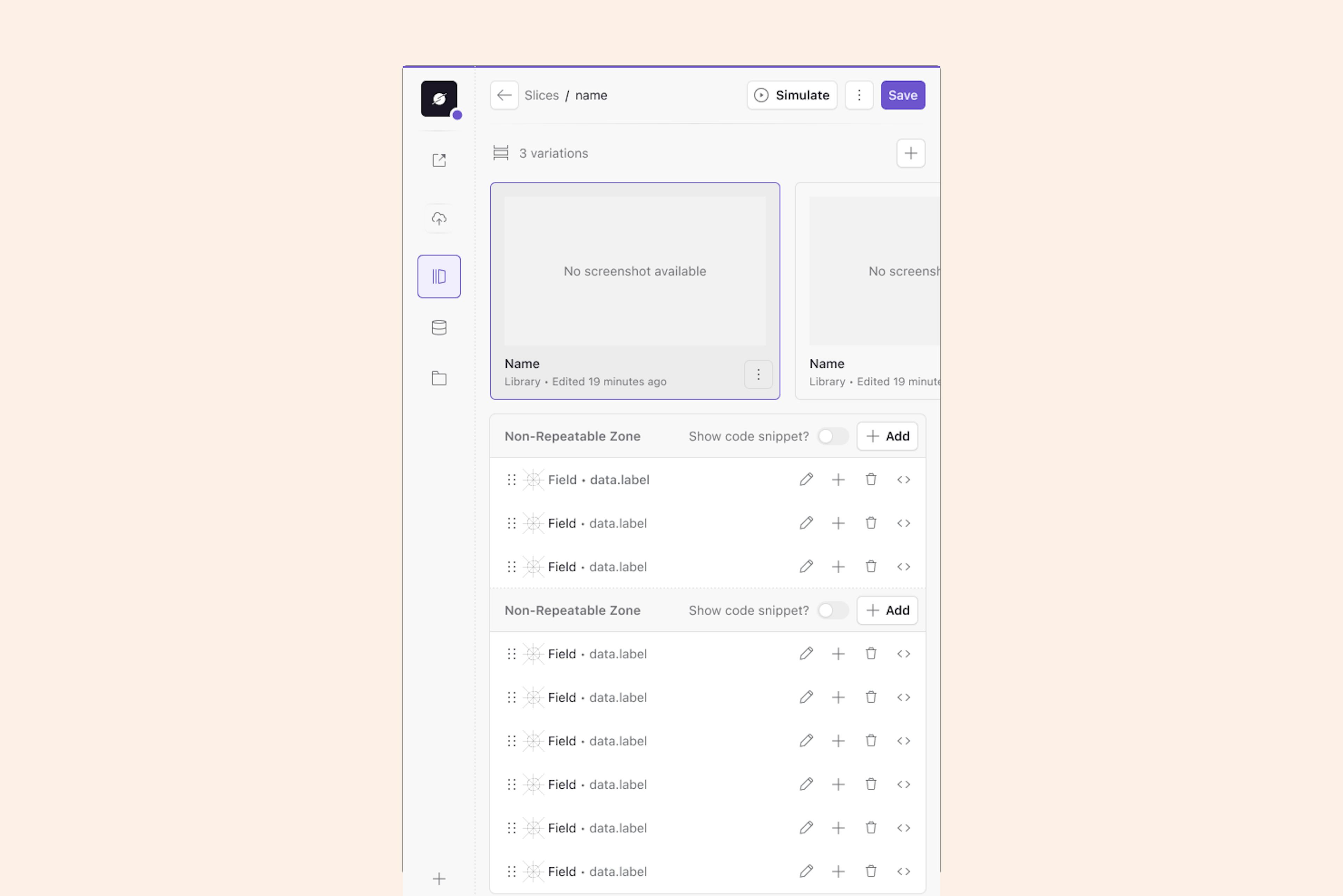 Slice Machine responsive menu