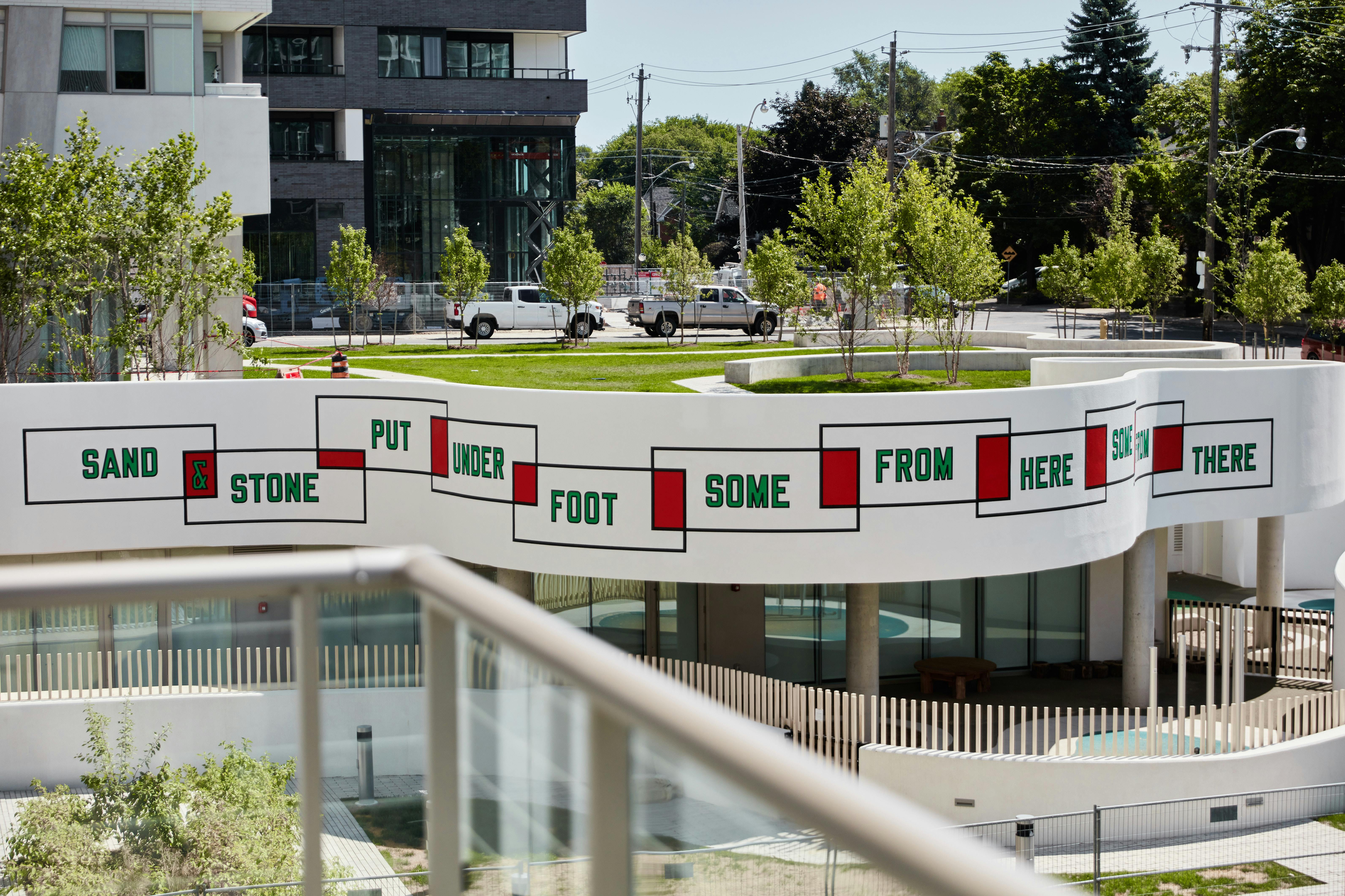 Lawrence Weiner Art at Lillian Park Toronto
2016