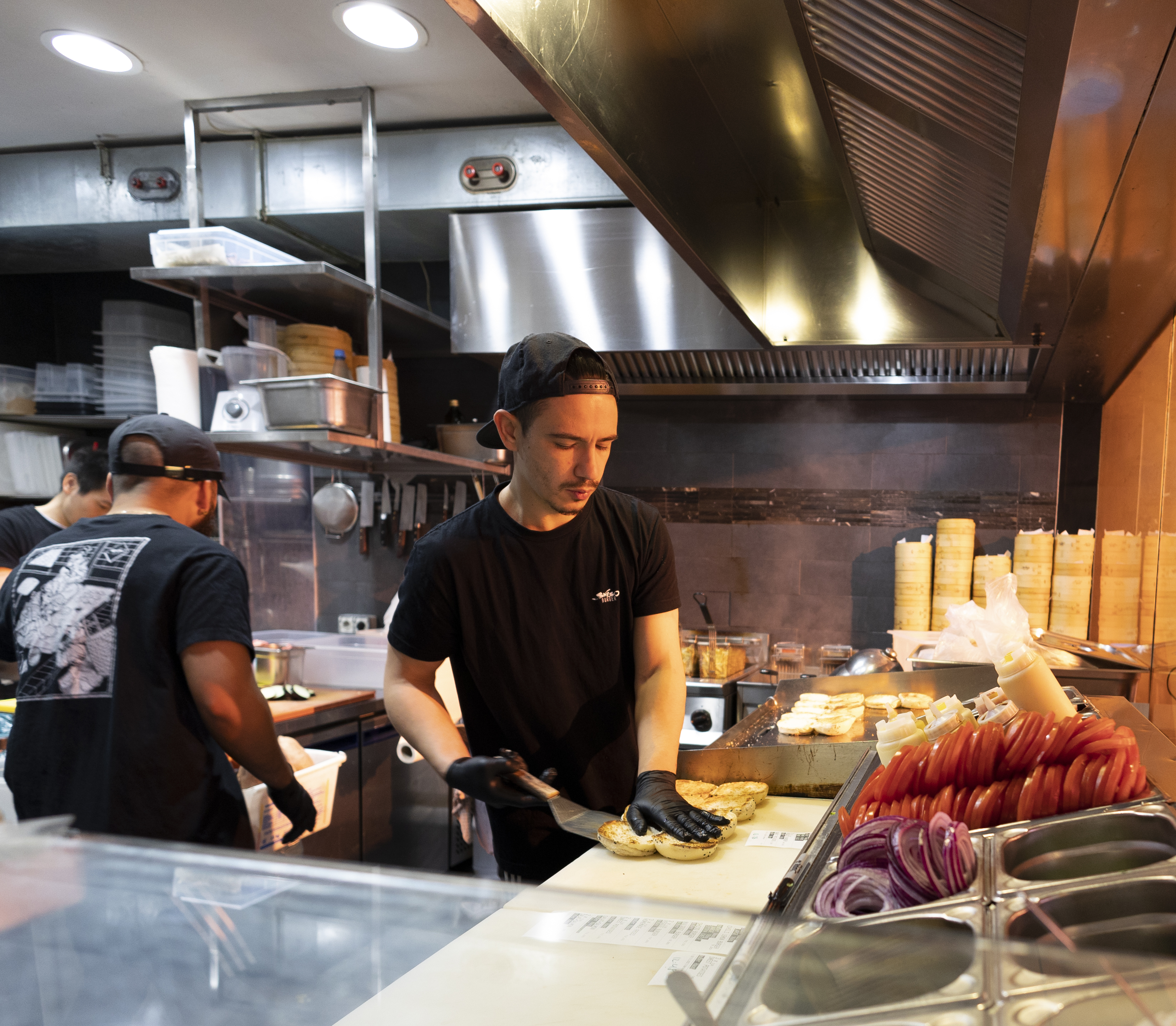 The kitchen team at work