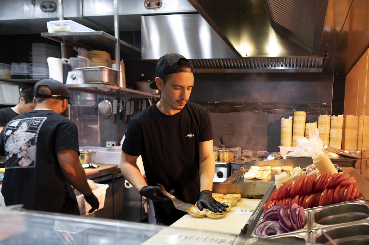 The kitchen team at work