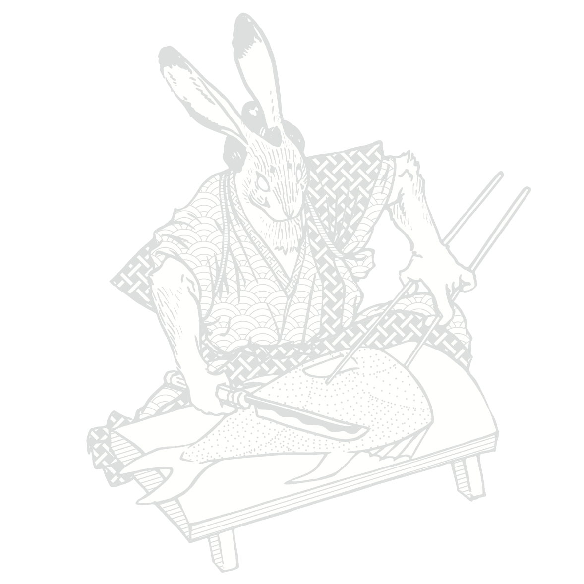 Shiso Burger Hare Illustration