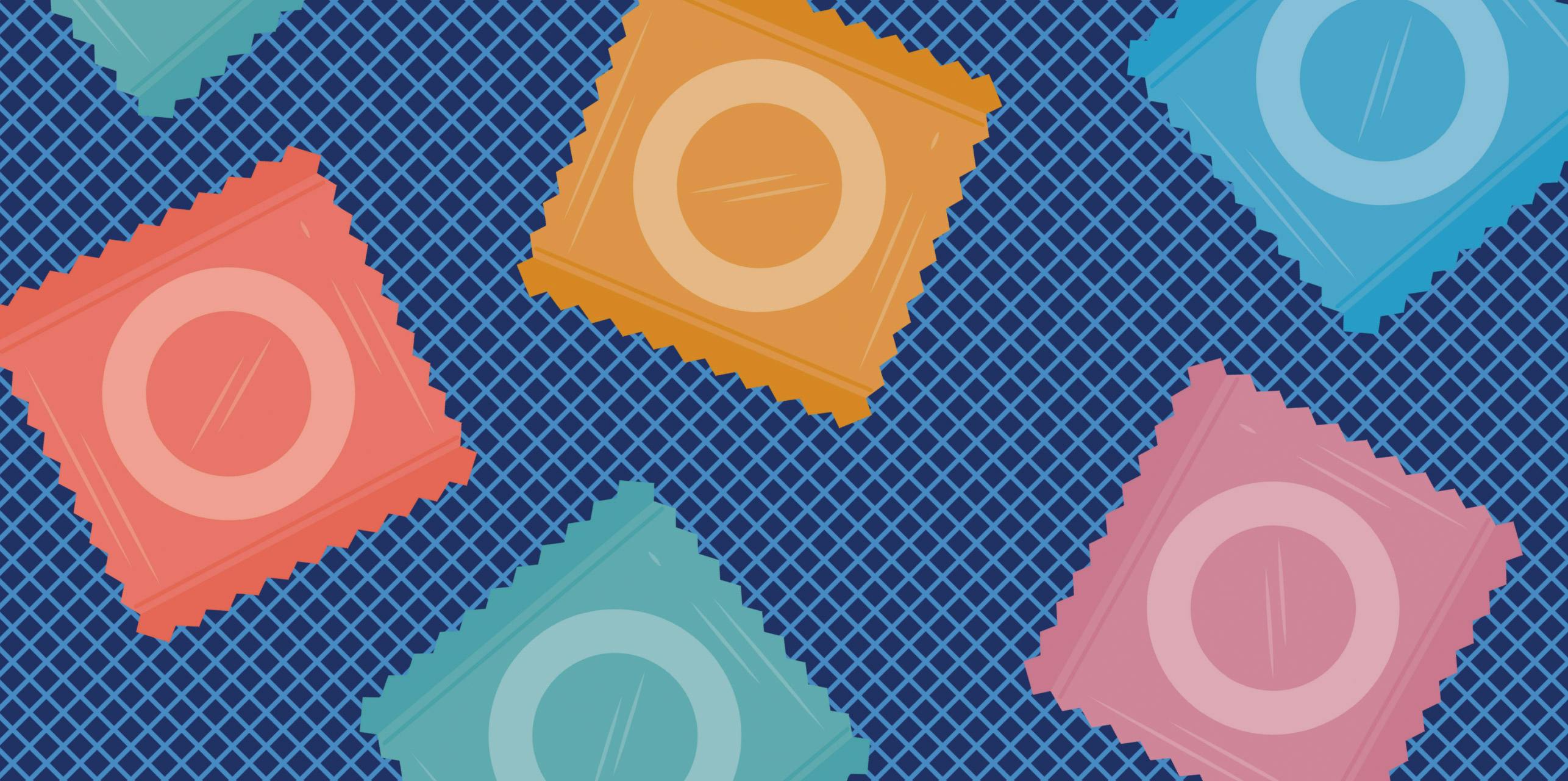 Image of packaged condoms