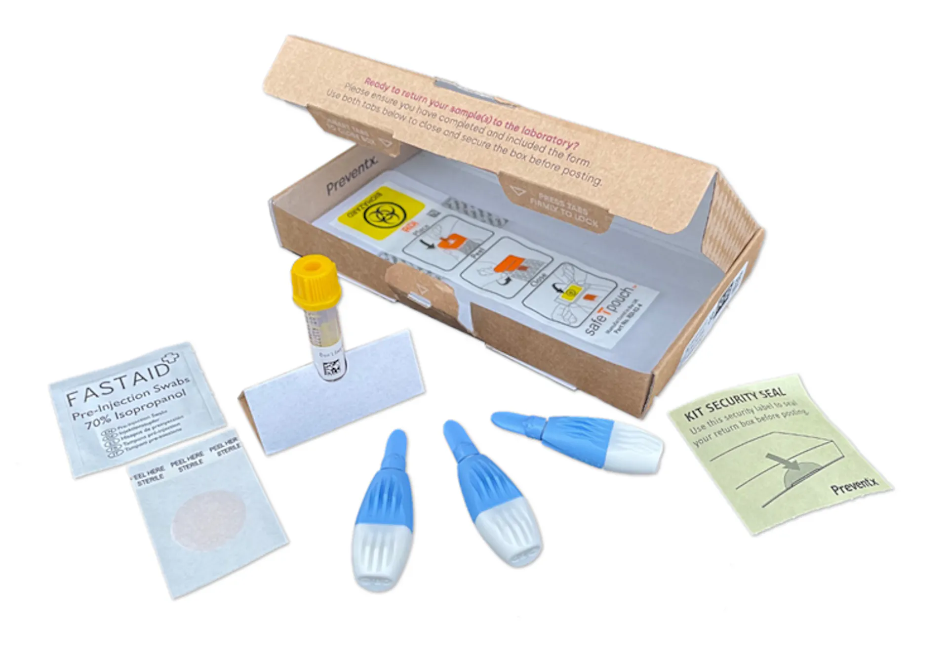 SHL STI test kit - blood collection