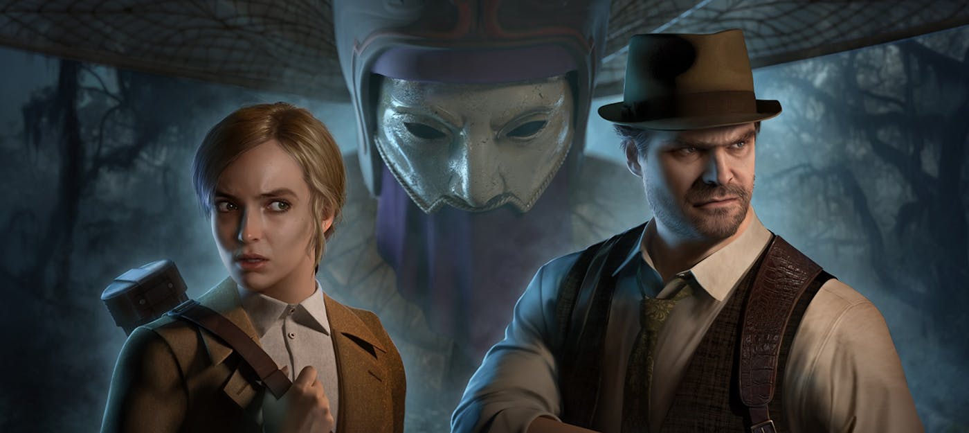 Джоді Комер і Девід Гарбор у роликах Alone in the Dark 2024