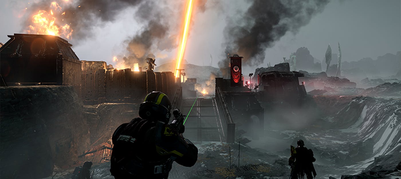 В мережу злили відео з грабельними мехами в Helldivers 2