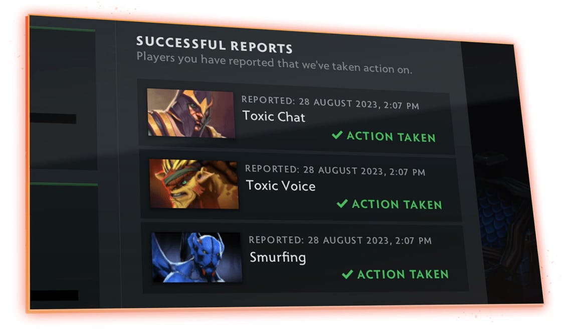 Dota 2 - система скарг