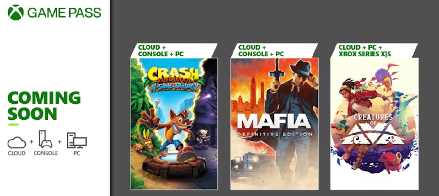 Реймек Mafia, Трилогія Crash Bandicoot, Creatures of Ava — новинки Game Pass