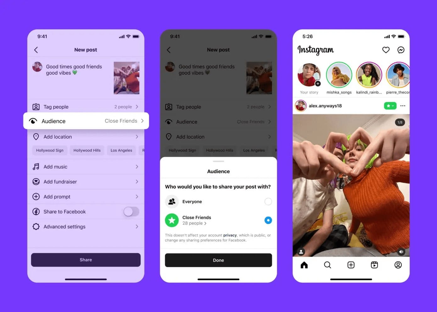 Обмеження аудиторії - новий функціонал Instagram