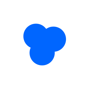 icoon van blauwe rondjes