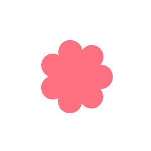 Icône fleur rose