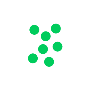 Icono de puntos verdes