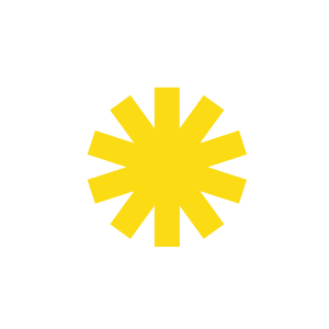 pittogramma del sole giallo